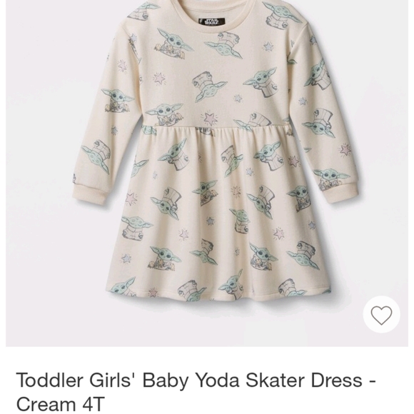 Baby Yoda Girls Dress - Picture 1 of 1